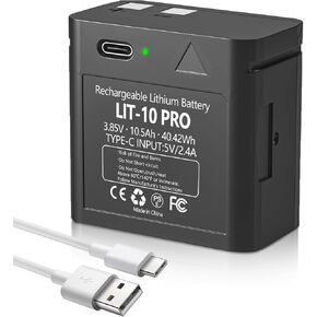 2 Pack LIT-10 Rechargeable 11000mAh Lithium Battery Replacement for LIT-10 3.85V SPYPOINT LIT-10 Battery, for Hunting Camera LINK-MICRO | CELL-LINK, SPY PIONT Trail Camera LM2 & Link-Micro-S-LTE