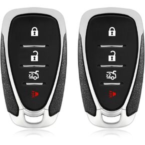 2 استبدال keylessbest لعام 2019 2020 2021 2022 شيفروليه فولت كروز ترافيرس كامارو ماليبو مفتاح FOB عن بعد HYQ4EA 4 أزرار 433MHz