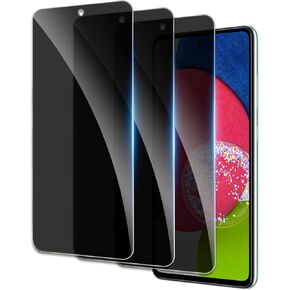 Privacy Screen Protector for Samsung Galaxy A52s/A52, Shatterproof Tempered Glass Accessories, Anti Spy Tempered Glass Film, Case Friendly Ultra Resistant 9H Hardness Anti-Glare HD Black -3 Pack
