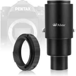 Alstar Pentax-k T-Ring - Bundle with - 1.25" Extendable Camera Adapter