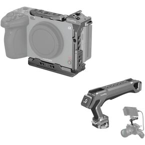 SmallRig HawkLock Quick Release Half Cage for Sony FX3 / FX30 + Quick Release Top Handle