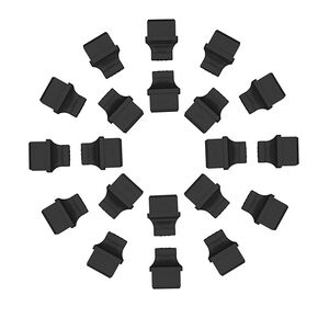 20pcs غطاء غبار المنفذ SFP مع مقبض سهل تفكيك سدادات Cap anti-dust واقي TPE السيليكون لفتحة SFP-A ، غطاء الألياف البصرية ، أغطية منفذ Ethernet على شبكات Swithes Hubs Router