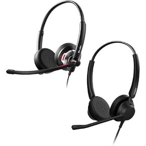 USB Wired Headset and Easilent UC Wired Headset Bundle