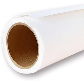 Yizhily Seamless Photo Background Paper for Photography, Paper Backdrop for Photoshoot, 107" x26.2', Arctic White