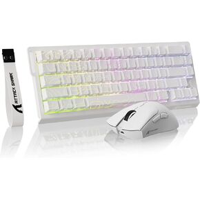 الهجوم Shark X68 He Gaming Keyboard & R1 Mouse Combo ، 8khz Magnetic Switch Keyboard ، 16.8m RGB ، Actuation Custom