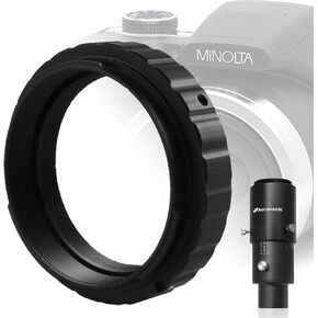 Astromania Variable Projection Adapter 1.25" Extension Tube Kit - Bundle with - Minolta Camera T-Ring Adapter