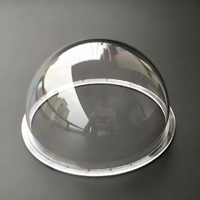 4.7 Inch HD Clear Plastic Dome Cover, Polycarbonate Transparent Glass Protective Cover Round Camera Lens Cap Security CCTV Camera Housing, Dome Outer Diameter 120mm