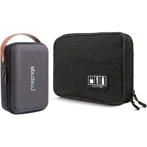 Luxtude Large Electronics Organizer, Hard Carrying Case for Electronics, Charger Storage, Cord Storage