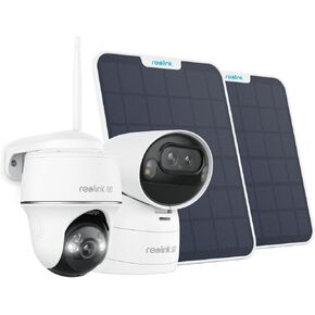 REOLINK Argus Track SP+Argus PT Ultra SP, 4K 8MP Solar Security Camera, Wireless Outdoor Camera, 6W Adjustable Solar Panel, Color Night Vision, AI Detection, PTZ Standalone