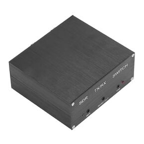 SDR Transceiver Switch, 100W DC to 160MHz Antenna Sharer TR Switch Box with SMA to SMA Connect Cable, Aluminum Alloy Box Device