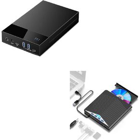 External Hard Drive Enclosure & External CD/DVD Drive for Laptop