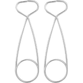 Fishing Mouth Spreader, Stainless Steel Fish Jaw Opener Fishing Tools Fish Gook Holders for Hook Removal Anglers Gift 2 Pcs