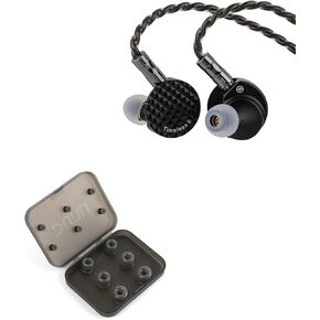Linsoul 7Hz Timeless II in Ear Monitor, Upgraded 14.5mm Planar Magnetic Driver IEM DUNU S&S Silicone Eartips S/M/L (3pairs)