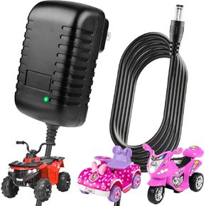 6V Charger for Kids Ride On Toys Car, 6 Volt Battery Charger Replacement for Kidzone, Best Choice, Wrangler, Kid Trax, Dynacraft, Lamborghini Powered Wheel Charging