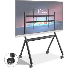 Smart Board 75" 4K Interactive Whiteboard Touch Screen, Digital Smart Whiteboard for Classroom and Business with Android 12-8+128 GB(Board+Stand)