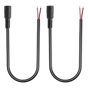 Gintooyun 2 Pack DC6330 Power Powtains Cable 6.3x3.0mm female plug jack to bare wire end end line 30cm لأجهزة الكمبيوتر المحمولة المحمول 18Awg