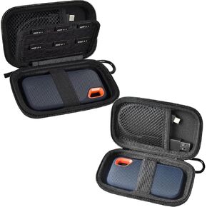 Case Compatible with SanDisk 1TB 2TB 500GB Extreme Portable SSD, for SanDisk PRO External Solid State Drive, Memory Card SD SDXC SDHC Card Storage Holder Organizer (Box Only)
