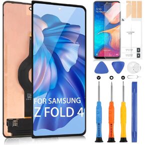 OLED Screen Replacement for Samsung Galaxy Z Fold 4 5G Back Cover for Galaxy Z Fold 4 F936U F936Ul F9360 F936W F936B F936B/DS Touch Screen LCD Display Digitizer (6.2" Black Outer Small Front)