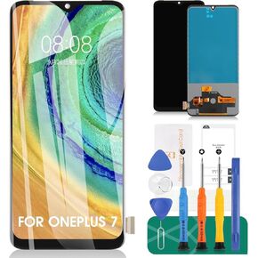 Incell for Oneplus 7 LCD Screen Replacement for Oneplus 7 Display for GM1901 GM1900 GM1905 GM1903 Touch Screen Digitizer Assembly Repair Kits (Without Fingerprint Function,Black)