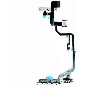 New OEM Power Volume Button Silent On/Off Switch Control Flash Light Mic Flex Cable W/Brackets Pre-Installed Replacement Parts Compatible for iPhone XR (All Carriers)