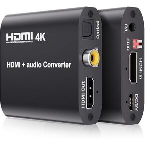 BolAAzuL HDMI 2.1 Splitter Switch 2 in 2 Out 4K@120Hz with Audio Extraction, 2X2 HDMI to HDMI Splitter with Audio Extractor 8K@60Hz | 40Gbps | HDR | HDCP 2.3 | IR Control, for XBox/PS5/Fire TV