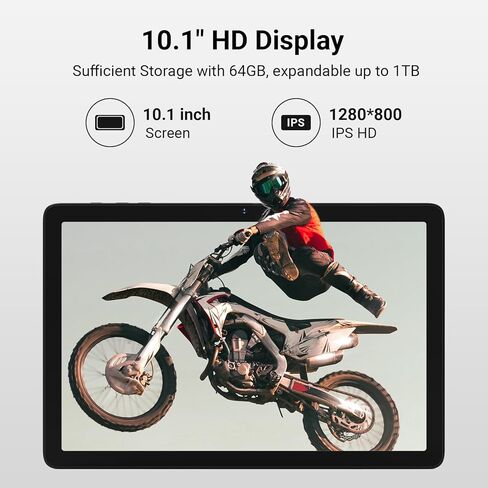 ApoloSign Tablet with Octa-core,8(4+4) GB RAM+64GB ROM,1 TB TF Card Expandable, WiFi, BT 5.0,Dual Camera, IPS Full HD Display,Kids Friendly Design in Saudi Arabia