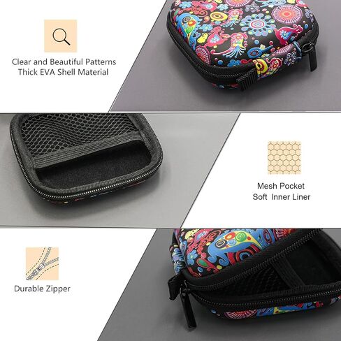 Earbud Case,Headphone Organizer Earbud Storage Bag, Hard EVA Shockproof Cover Carrying Case with Carabiner Clip Compatible with AirPods 4 AirPods Pro 2nd /3/2/1 Bose Galaxy (Jellyfish) in Kuwait