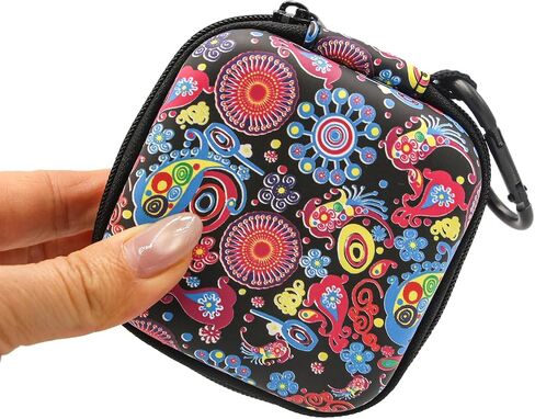 Earbud Case,Headphone Organizer Earbud Storage Bag, Hard EVA Shockproof Cover Carrying Case with Carabiner Clip Compatible with AirPods 4 AirPods Pro 2nd /3/2/1 Bose Galaxy (Jellyfish) in Kuwait