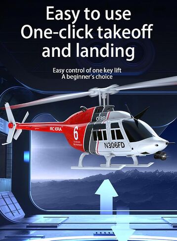 C138 RC Helicopter 2.4G 6CH 6-Axis Gyro Altitude Hold 1/33 Remote Control Plane Ready to Fly RTF(Blue-White) in Saudi Arabia