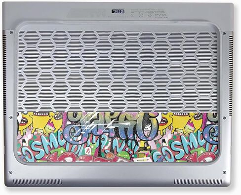 Glossy Glitter Tablet Skin Compatible with Alienware X16 R2 (2024) - Funky Graffiti - Premium 3M Vinyl Protective Wrap Decal Cover - Easy to Apply | Crafted in The USA by MightySkins in Saudi Arabia
