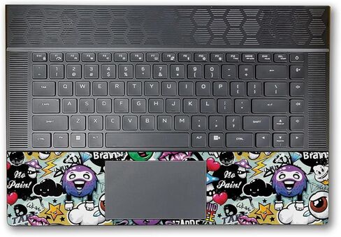 Glossy Glitter Tablet Skin Compatible with Alienware X16 R2 (2024) - Funky Graffiti - Premium 3M Vinyl Protective Wrap Decal Cover - Easy to Apply | Crafted in The USA by MightySkins in Saudi Arabia
