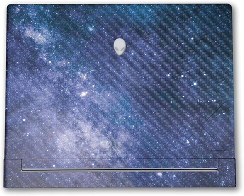 Glossy Glitter Laptop Skin متوافق مع Alienware X16 R2 (2024) - Golden Stars - Premium 3M Vinyl Protction Wrap Cover - من السهل تطبيق | مصنوع في الولايات المتحدة الأمريكية من قبل Mayyskins in Kuwait