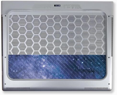 Glossy Glitter Laptop Skin متوافق مع Alienware X16 R2 (2024) - Golden Stars - Premium 3M Vinyl Protction Wrap Cover - من السهل تطبيق | مصنوع في الولايات المتحدة الأمريكية من قبل Mayyskins in Kuwait