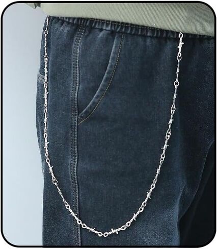 Pants Chain for Men Women Punk Layered Jeans Chains Wallet Chain Rock Chains Trouser Chain Belt Chain Gothic Hip Hop Pants Chain for Women Men Halloween Costume Accessories in Kuwait