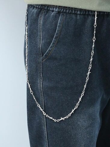 Pants Chain for Men Women Punk Layered Jeans Chains Wallet Chain Rock Chains Trouser Chain Belt Chain Gothic Hip Hop Pants Chain for Women Men Halloween Costume Accessories in Kuwait