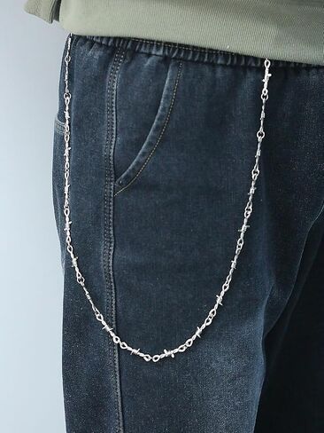 Pants Chain for Men Women Punk Layered Jeans Chains Wallet Chain Rock Chains Trouser Chain Belt Chain Gothic Hip Hop Pants Chain for Women Men Halloween Costume Accessories in Kuwait