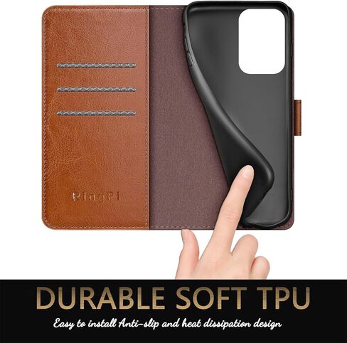 for Moto G 5G 2024/G Play 2024 Phone case[RFID Blocking Leather],[3 Credit Card Slot] Flip Folio Book Shockproof Protector,Holder Stand Wallet,Women Men for Moto G 5G 2024 Cover,Light Brown in Saudi Arabia