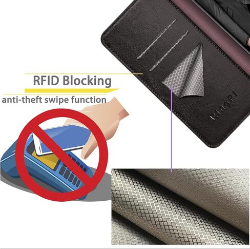 for Moto G 5G 2024/G Play 2024 Phone case[RFID Blocking Leather],[3 Credit Card Slot] Flip Folio Book Shockproof Protector,Holder Stand Wallet,Women Men for Moto G 5G 2024 Cover,Light Brown in Kuwait