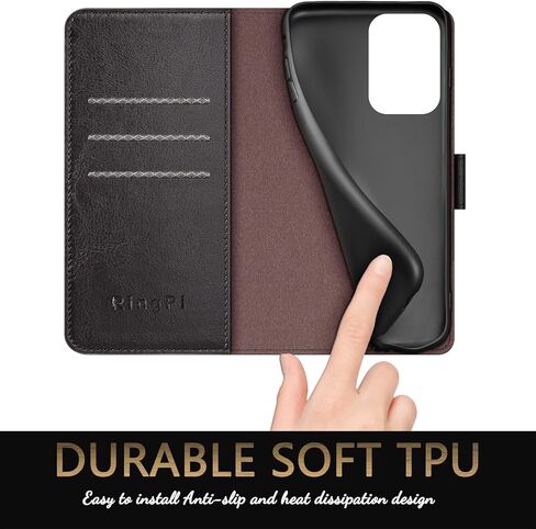 for Moto G 5G 2024/G Play 2024 Phone case[RFID Blocking Leather],[3 Credit Card Slot] Flip Folio Book Shockproof Protector,Holder Stand Wallet,Women Men for Moto G 5G 2024 Cover,Light Brown in Kuwait