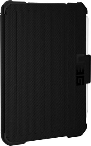 URBAN ARMOR GEAR UAG Designed for iPad Mini Case (6th Gen, 2021) Rugged Tactical Grip Exterior Material Heavy Duty Multi-Angle Viewing Folio Stand w/Pencil Holder Metropolis Protective Cover, Black in Saudi Arabia