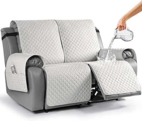 أغطية أريكة TAOCOCO مقاومة للماء، غطاء أريكة منزلق لـ 3 وسائد، غطاء أريكة للحيوانات الأليفة لـ 3 مقاعد، غطاء أريكة قابل للغسل، واقي الأثاث مع أشرطة (3 مقاعد، قهوة) in Kuwait