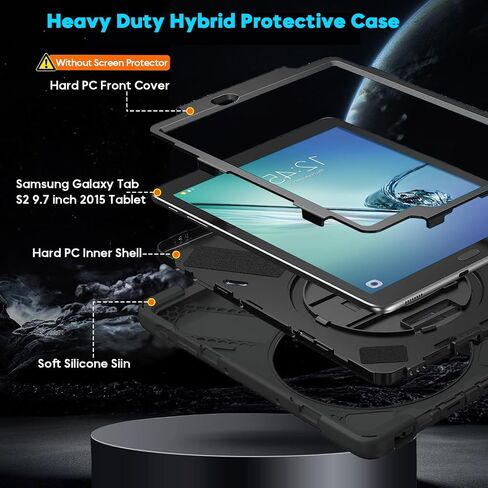 بالنسبة إلى Microsoft Surface Pro X Case 2021/2020/2019 - عرض زاوية متعددة Kickstand Handle Hand Strap تحمل غطاء أعمال حزام الكتف من طراز Surface Pro X ، Black ، Black in Kuwait