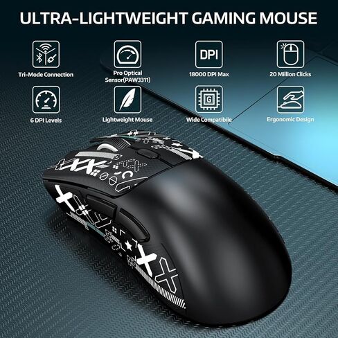 الهجوم Shark X68 He Gaming Keyboard & R1 Mouse Combo ، 8khz Magnetic Switch Keyboard ، 16.8m RGB ، Actuation Custom in Kuwait
