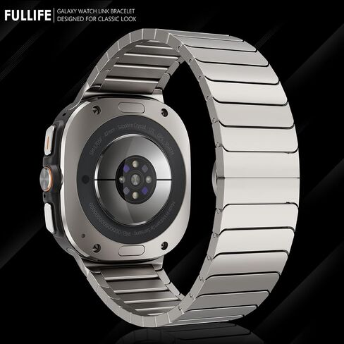 نطاقات معدنية واسعة 24 مم متوافقة مع Samsung Galaxy Watch نطاقات فائقة 47 مم للنساء للرجال ، والفولاذ المقاوم للصدأ رابط القابل للطي لا يوجد حزام الفجوة لجالاكسي ووتش 7 Ultra (47 ملم ، التيتانيوم) in Kuwait