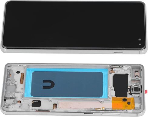 for Galaxy S10 Plus TFT Screen Replacement with Frame, Touch Display Digitizer Assembly Repair Parts, Full Repair Tools Included,No Fingerprint Unlock Function (Silver), Generic8bopgxqv9g-12 in Kuwait