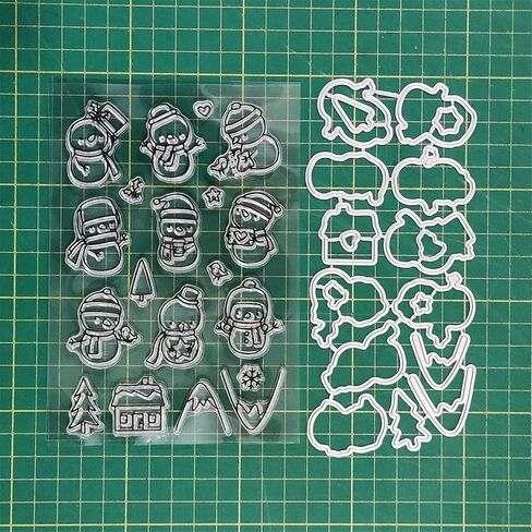 Scrapbooking Die-Cuts, Clear Stamps & Metal Cutting Dies for Card Making, Paper Craft Punch Template, Winter Background Embossing Stencils, DIY Album Décor (Snowflake) in Saudi Arabia