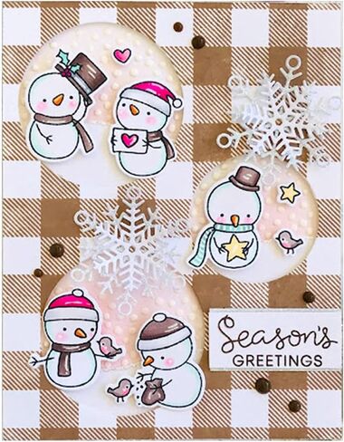 Scrapbooking Die-Cuts, Clear Stamps & Metal Cutting Dies for Card Making, Paper Craft Punch Template, Winter Background Embossing Stencils, DIY Album Décor (Snowflake) in Saudi Arabia