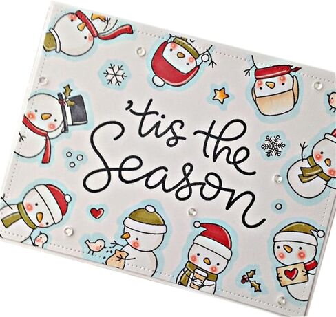 Scrapbooking Die-Cuts, Clear Stamps & Metal Cutting Dies for Card Making, Paper Craft Punch Template, Winter Background Embossing Stencils, DIY Album Décor (Snowflake) in Saudi Arabia
