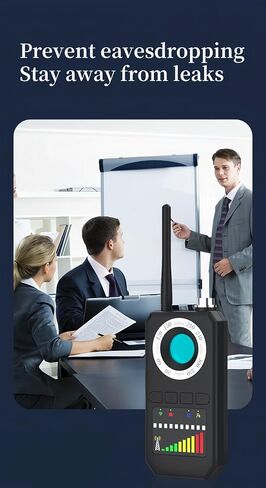 Lancoon Hidden Camera Detector Anti-Spy Anti-Monitoring Anti-Listening Wireless Signal Eavesdropping Device Detection for Hotel Conference Bathroom in Saudi Arabia