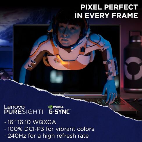 Lenovo Legion 7i Gaming Laptop - with Office 2024 License, 16" IPS WQXGA 240Hz Display, Intel i7-14700HX(Up to 5.5 GHz), GeForce RTX 4060, Backlit KB, Fingerprint, Win 11 Pro, 32GB DDR5, 1TB SSD in Saudi Arabia